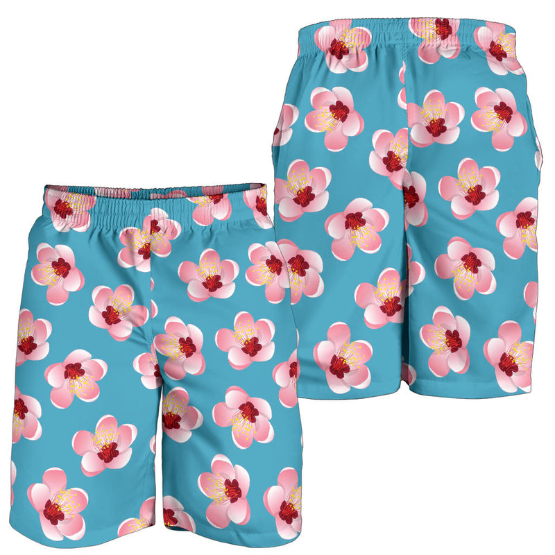 Cherry Blossom Pattern Print Design CB09 Mens Shorts