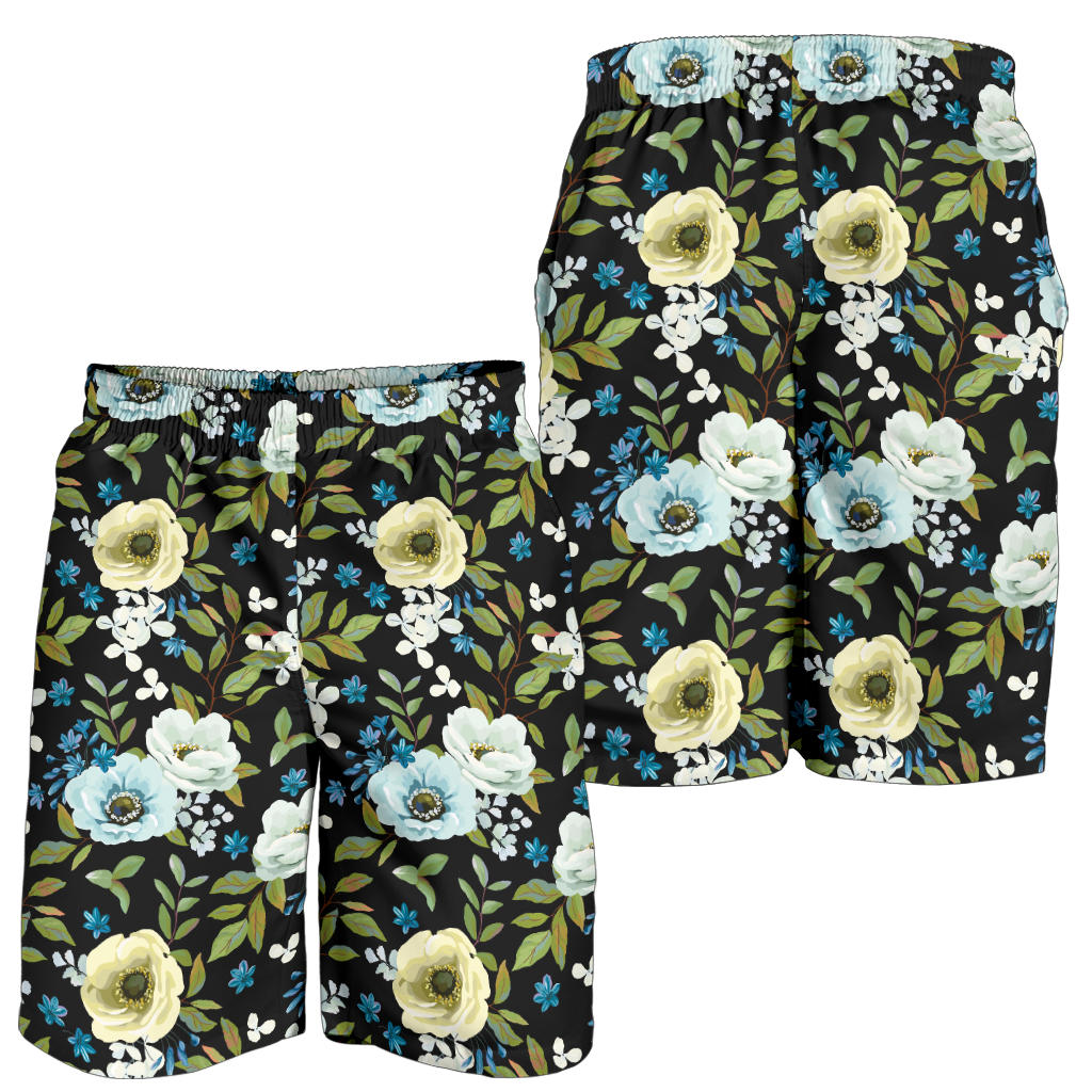 Anemone Pattern Print Design AM03 Mens Shorts