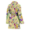 Iris Pattern Print Design IR06 Women Bathrobe