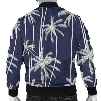 Palm Tree Pattern Print Design PT06 Men Bomber Jacket