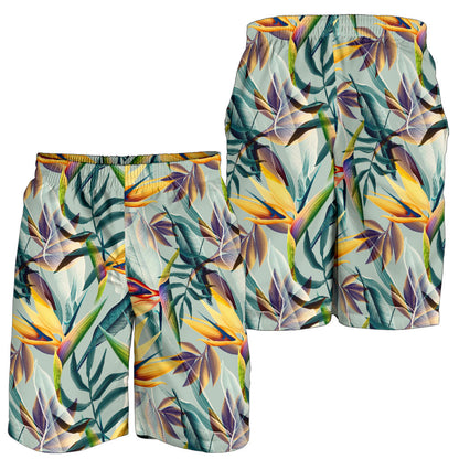 Tropical Flower Pattern Print Design TF022 Mens Shorts