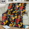 Bird Of Paradise Pattern Print Design BOP016 Fleece Blanket