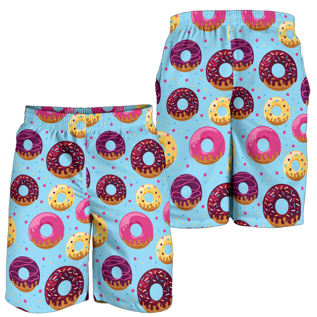 Donut Pattern Print Design DN07 Mens Shorts