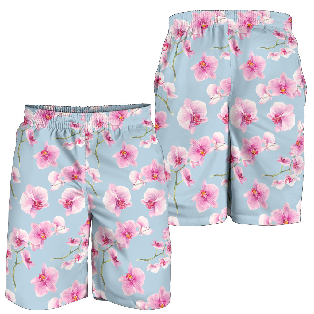 Orchid Pink Pattern Print Design OR01 Mens Shorts