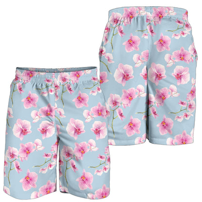 Orchid Pink Pattern Print Design OR01 Mens Shorts