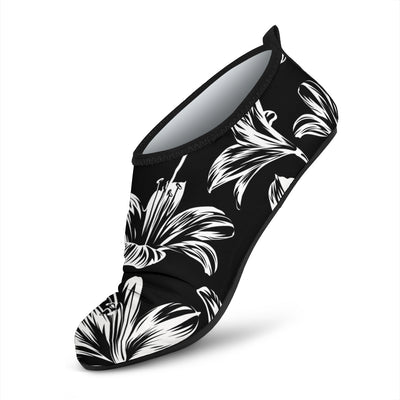 Amaryllis Pattern Print Design AL04 Aqua Water Shoes