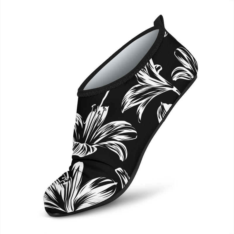 Amaryllis Pattern Print Design AL04 Aqua Water Shoes