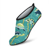 Sea Turtle Pattern Print Design T08 Aqua Water Shoes