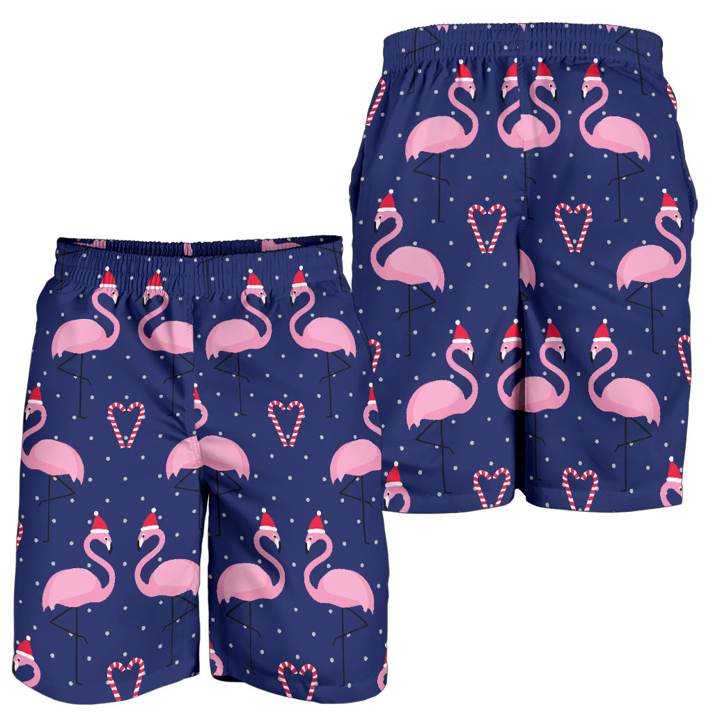 Flamingo Christmas Mens Shorts
