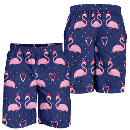 Flamingo Christmas Mens Shorts