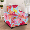 Hibiscus Pattern Print Design HB020 Armchair Slipcover