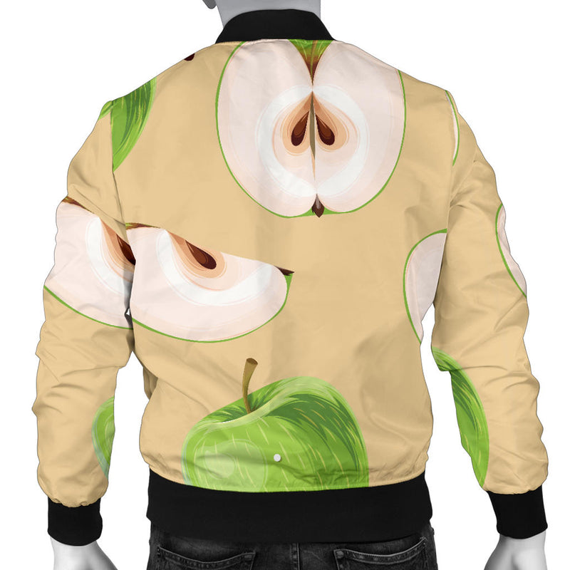Apple Pattern Print Design AP07 Men Bomber Jacket