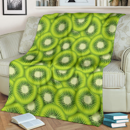 Kiwi Pattern Print Design KW01 Fleece Blanket