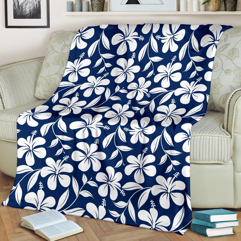 Hibiscus Pattern Print Design HB031 Fleece Blanket