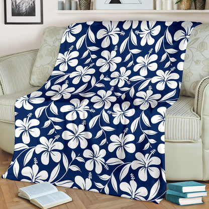 Hibiscus Pattern Print Design HB031 Fleece Blanket