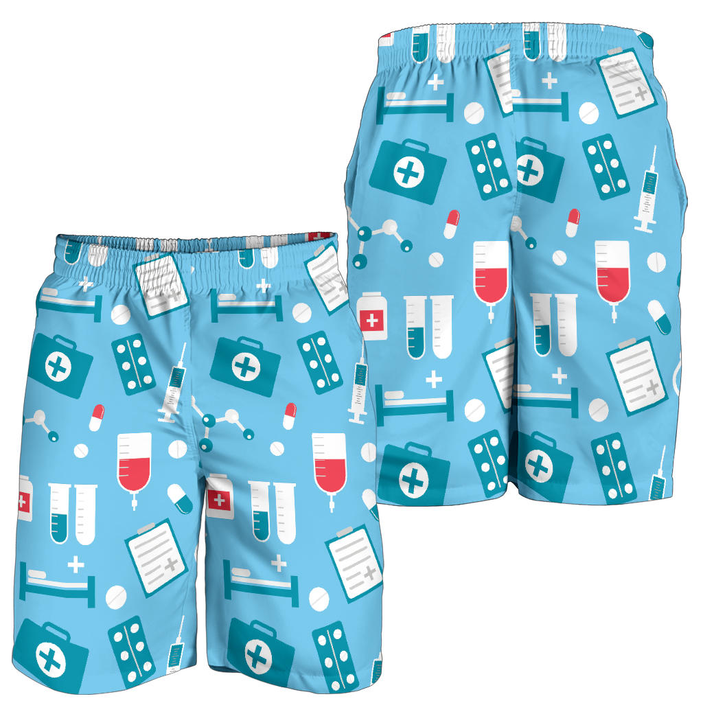 Nurse Pattern Print Design A03 Mens Shorts