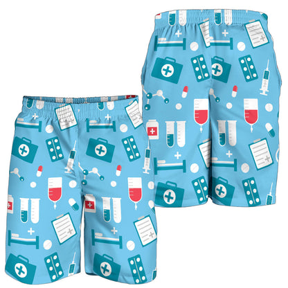 Nurse Pattern Print Design A03 Mens Shorts