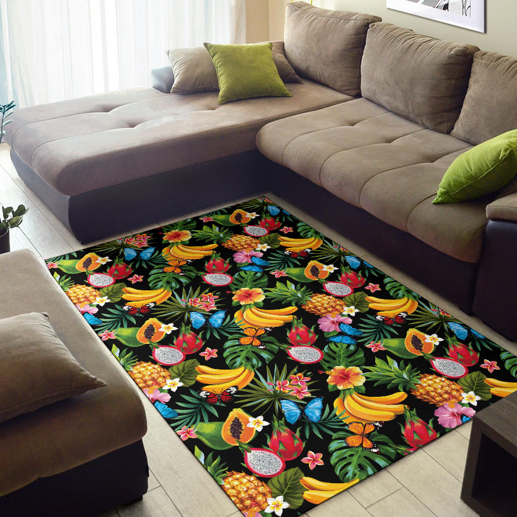 Tropical Fruits Pattern Print Design TF04 Area Rugs