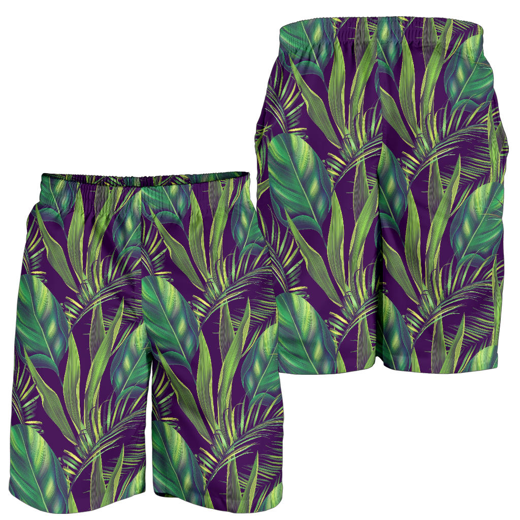Palm Leaves Pattern Print Design PL03 Mens Shorts