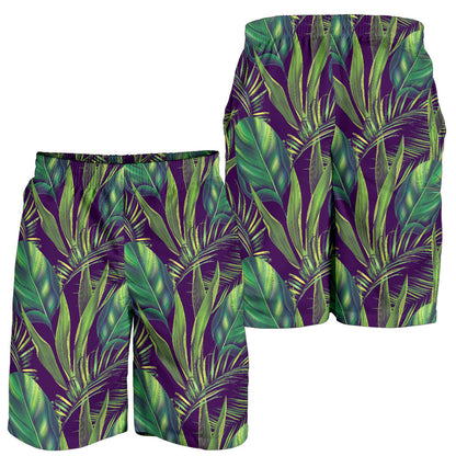 Palm Leaves Pattern Print Design PL03 Mens Shorts