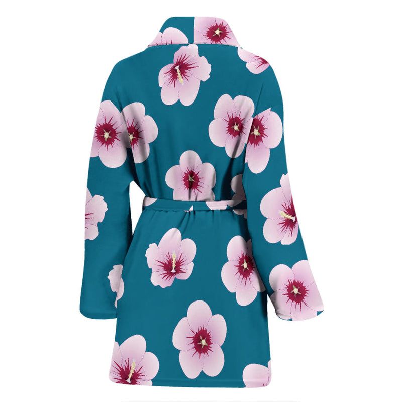 Cherry Blossom Pattern Print Design CB08 Women Bathrobe