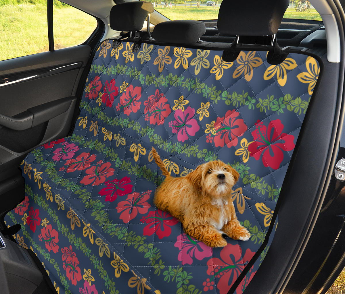 Hawaiian Themed Pattern Print Design H018 Rear Dog  Seat Cover