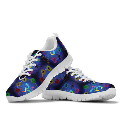 Chakra Zen Yoga OM Sneakers White Bottom Shoes