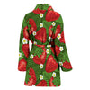 Strawberry Pattern Print Design SB05 Women Bathrobe