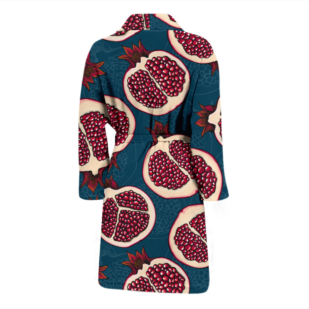 Pomegranate Pattern Print Design PG02 Men Bathrobe