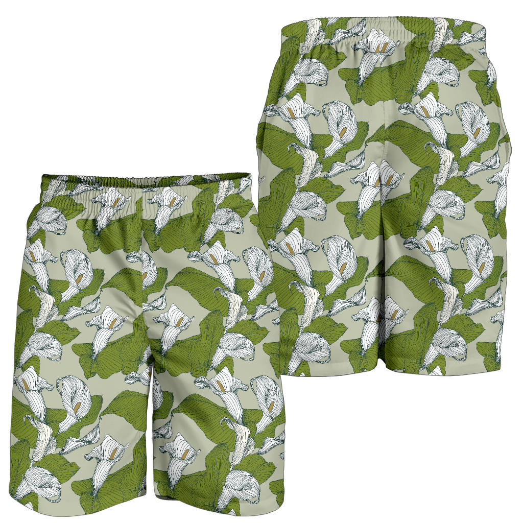 Lily Pattern Print Design LY08 Mens Shorts