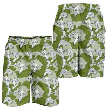 Lily Pattern Print Design LY08 Mens Shorts