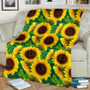 Sunflower Pattern Print Design SF02 Fleece Blanket