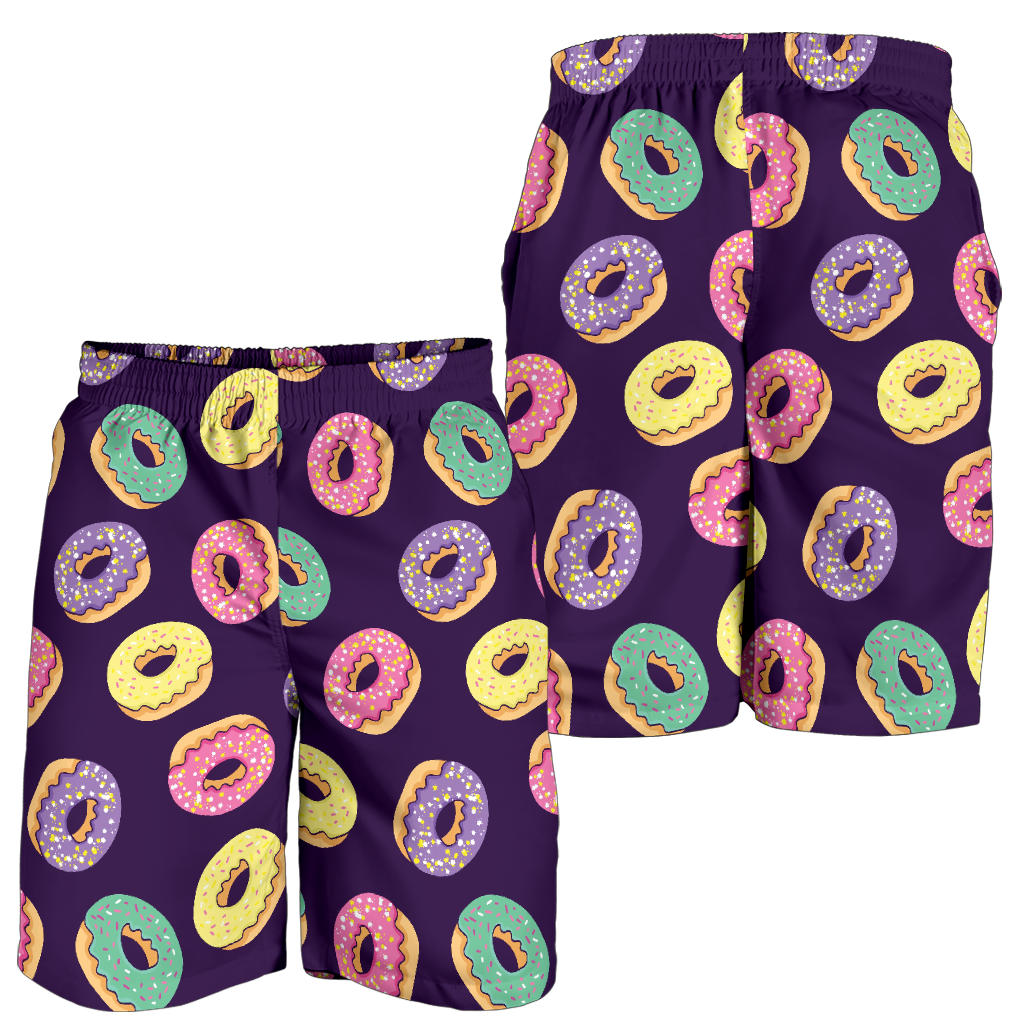Donut Pattern Print Design DN08 Mens Shorts