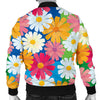 Daisy Pattern Print Design DS05 Men Bomber Jacket