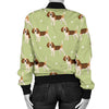 Beagle Pattern Print Design 07 Women's Bomber Jacket