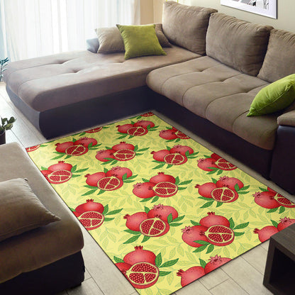 Pomegranate Pattern Print Design PG07 Area Rugs