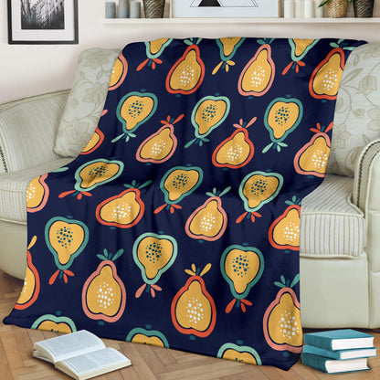 Pear Pattern Print Design PE03 Fleece Blanket