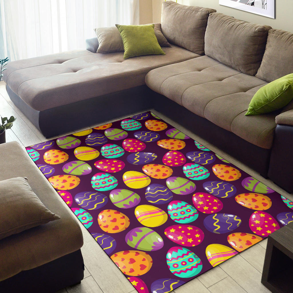 Easter Eggs Pattern Print Design RB04 Area Rugs