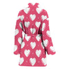 Heart Pattern Print Design HE07 Women Bathrobe