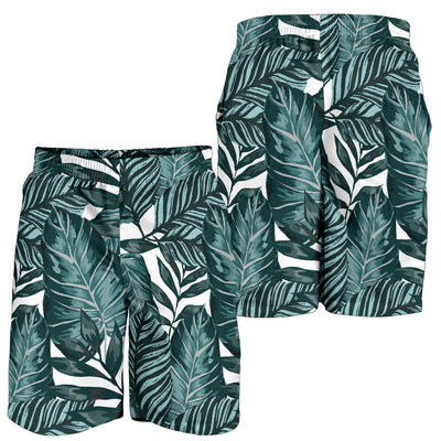 Tropical Palm Leaves Pattern Mens Shorts