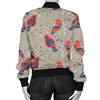 Birds Pattern Print Design 05 Women's Bomber Jacket