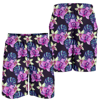 Orchid Pattern Print Design OR010 Mens Shorts