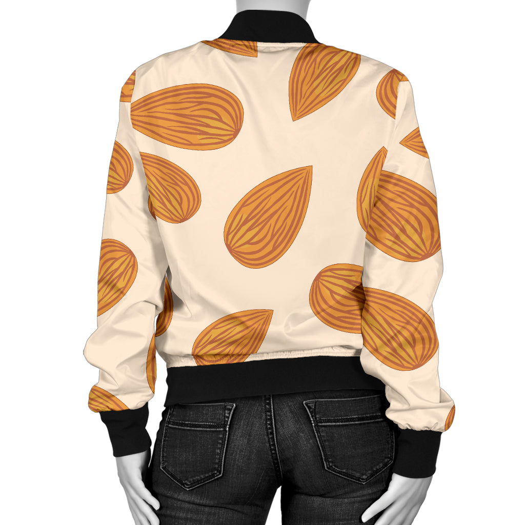 Almond Pattern Print Design 03 Women's Bomber Jacket