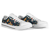 sugar skull Mexican White Bottom Low Top Shoes