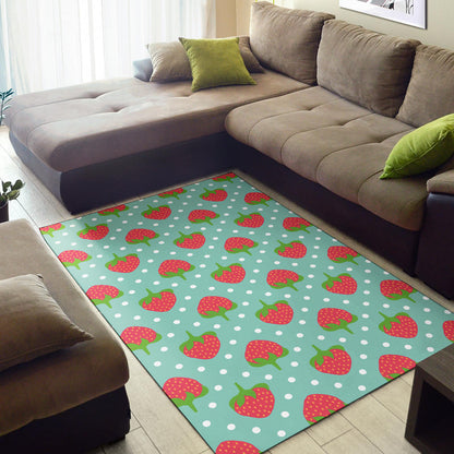 Strawberry Pattern Print Design SB06 Area Rugs