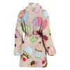 Cupcake Pattern Print Design CP06 Women Bathrobe