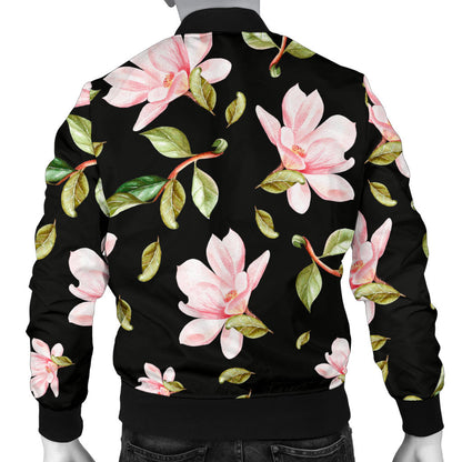 Magnolia Pattern Print Design MAG01 Men Bomber Jacket