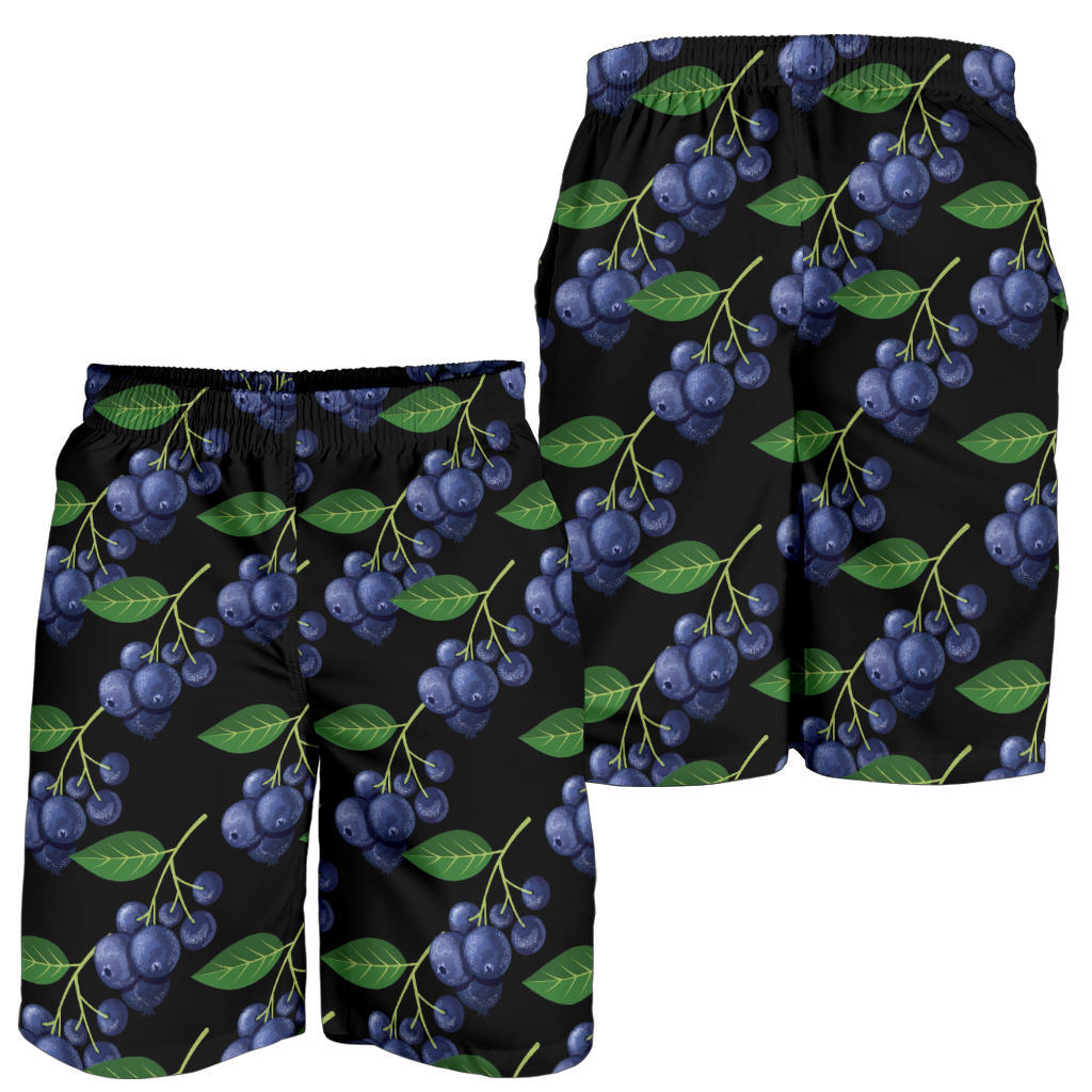 Blueberry Pattern Print Design BB01 Mens Shorts