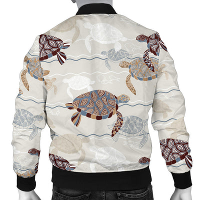 Sea Turtle Pattern Print Design T07 Men Bomber Jacket