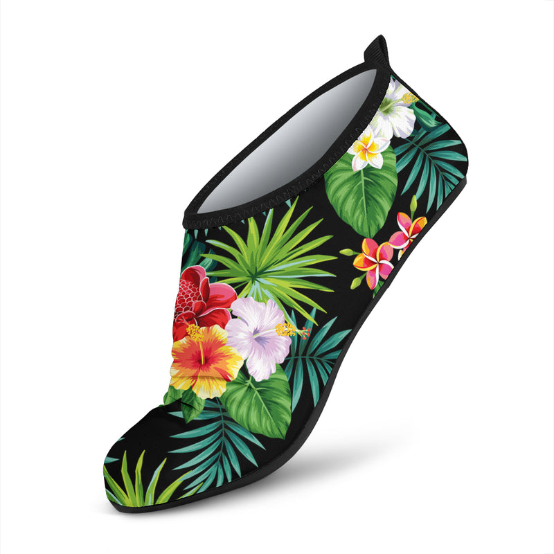 Hibiscus Hawaiian flower tropical Aqua Water Shoes